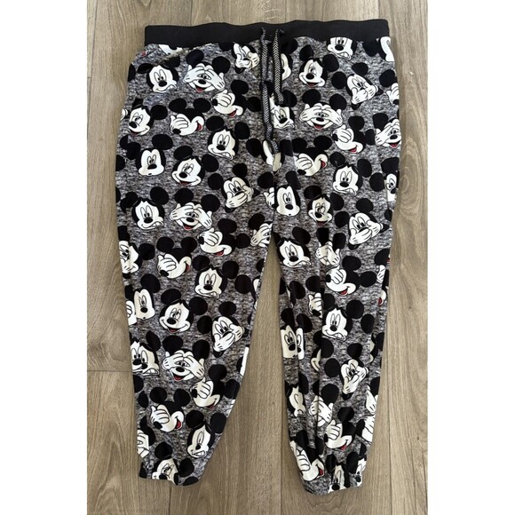 Disney Mickey Mouse Drawstring Pajama Pants Large - Picture 2 of 4